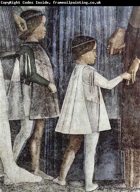 Andrea Mantegna Freskenzyklus in der Camera degli Sposi im Palazzo Ducale in Mantua, Szene: Zusammentreffen von Herzog Ludovico Gonzaga mit Kardinal Francesco Gonzaga